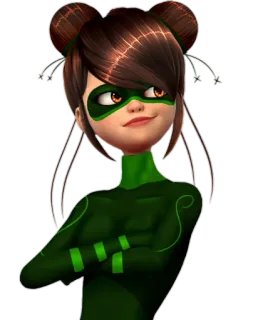 😏 Ryuko Miraculous: Tales of Ladybug & Cat Noir анимированные, супергерой, Рюко, Miraculous Ladybug, мультфильм telegram sticker