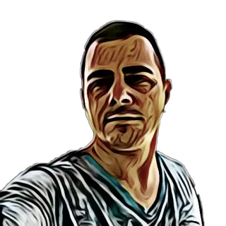 ✍ man, person, portrait, face, adult telegram sticker