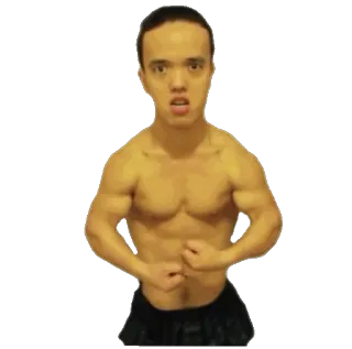 👍 мужчина, качок, мускулы, фитнес, бодибилдинг whatsapp sticker