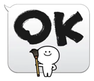 👍 OK ok, akkoord, cartoon, positief, bevestigend, ja telegram sticker