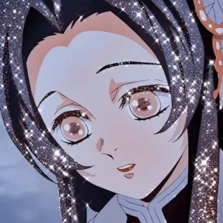 🦋 Kanae Kocho Demon Slayer Anime, Demon Slayer, Kanae Kocho, Vrouw, Glitter telegram sticker