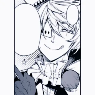 🥜 Anime, Manga, Klaun, Wskazywanie, Uśmieszek telegram sticker