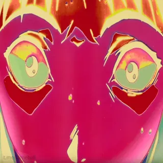 🥳 Anime, Ojos, Cara, Pop Art telegram sticker