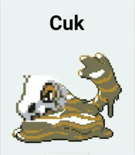 🆘 Cuk Meme, Ofensif, Pokémon, Cubone telegram sticker