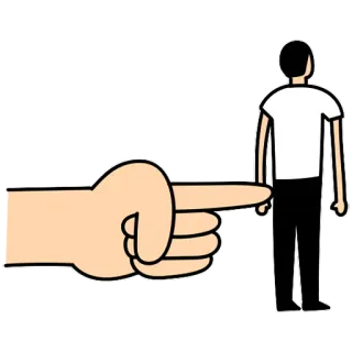 👉 Gesto, Señalando, Grosero, Mano, Hombre whatsapp sticker