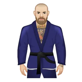 🥋 Arts martiaux, Combattant, Jiu-jitsu, Grappling, Conor McGregor, MMA, Sport, Athlète telegram sticker