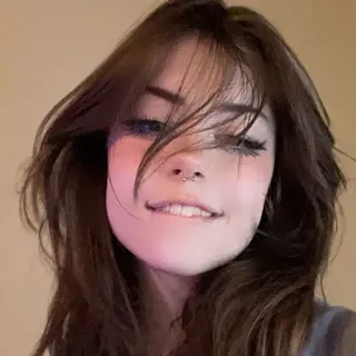 💞 persona, mujer, retrato, cara, pelo, ojos, sonrisa telegram sticker