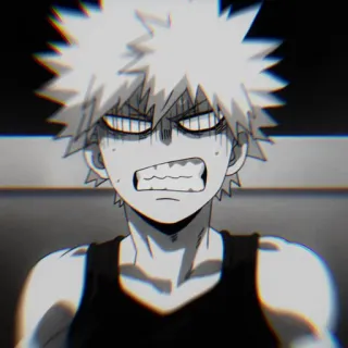 💣 Katsuki Bakugo My Hero Academia 动漫, 卡通, 愤怒, 凶猛, 爆豪, 我的英雄学院 telegram sticker
