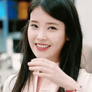 😎 IU cantante, attrice, coreana, celebrità, donna, sorriso telegram sticker