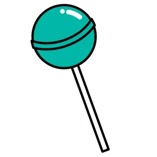 🍭 sucette, bonbon, sucré, friandise, dessert, rond, bâton whatsapp sticker
