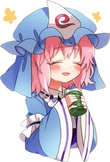 ☺ Аниме, Мультфильм, Милый, Персонаж, Иллюстрация, Цифровое искусство telegram sticker