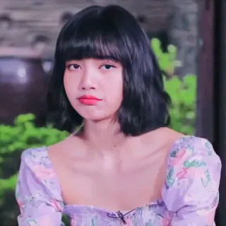 😔 Lisa kpop, blackpink, lisa, sängerin, promi, frau telegram sticker