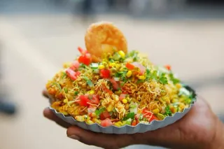 🍫 食物, 零食, 印度菜, 恰特, 街头食品, 印度米饼 telegram sticker