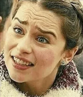 😡 facial expression, woman, meme, funny face, doubt, skepticism telegram sticker