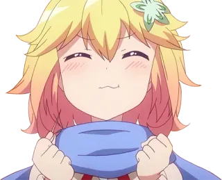 ☺️ anime, character, kawaii, happy, cute, blonde telegram sticker