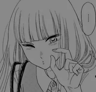 🧧 ...... 动漫, 漫画, 女孩, 眨眼, 可爱, 角色 telegram sticker