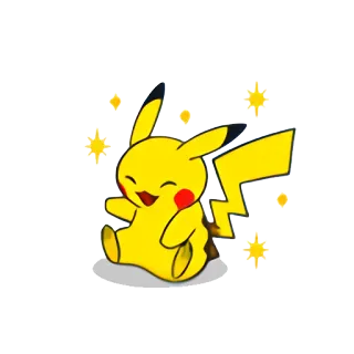 😸 Pikachu pokemon, pikachu, anime, fofo, kawaii, desenho animado, amarelo whatsapp sticker