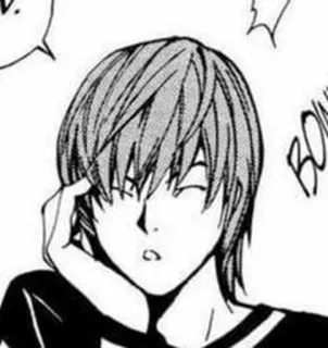 ✖️ Light Yagami Death Note Anime, Manga, Death Note, Light Yagami, Personaggio, Cartone animato, Disegno telegram sticker