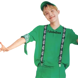☺️ 4Th=4Th=4Th 4Th=4Th=4Th=4Th @Jonafzan 4Th 4Th 4Th 4Th=4Th=4Th persona, abito verde, posa, sticker, giovane, k-pop, ragazzo whatsapp sticker