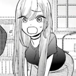 📀 animé, manga, choquée, surprise, fille telegram sticker