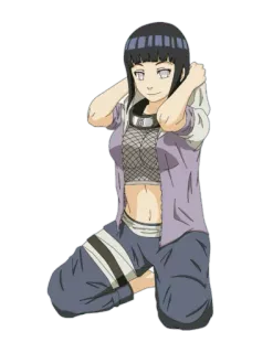 💆‍♀ Hinata Hyuga Naruto 애니메이션, 만화, 히나타, 나루토, 닌자 telegram sticker