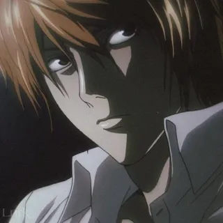 🌟 Light Yagami Death Note anime, manga, Death Note, Light Yagami telegram sticker