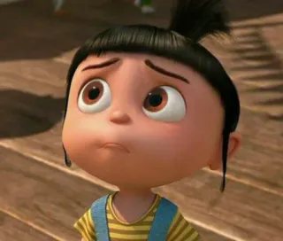 🥺 Agnes Despicable Me cartoon, character, girl, animation telegram sticker