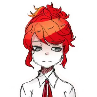 😔 Dibujo animado, Retrato, Arte, Ilustración, Personaje telegram sticker
