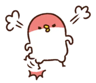 😡 귀여운, 치비, 새, 카와이, 만화 telegram sticker