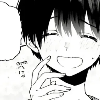 ❄️ Grin
へにゃ 애니메이션, 만화, 미소, 행복한, 소년, 귀여운 telegram sticker