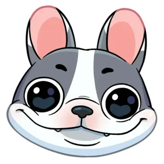 😊 cane, animale, carino, cartone animato, adesivo, animale domestico, illustrazione telegram sticker
