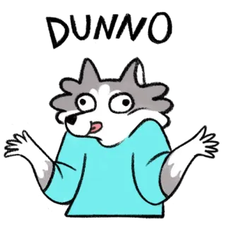 🙃 perro, dibujo animado, confundido, ilustración, animal telegram sticker