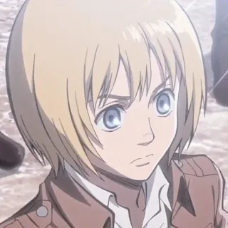 ❤️ Armin Arlert Attack on Titan Anime, Armin Arlert, Ataque a los Titanes, Personaje, Sticker, Manga, Animación telegram sticker