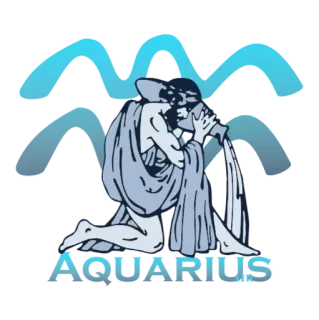 🙁 AQUARIUS astrologi, aquarius, zodiak, pembawa air, horoskop telegram sticker