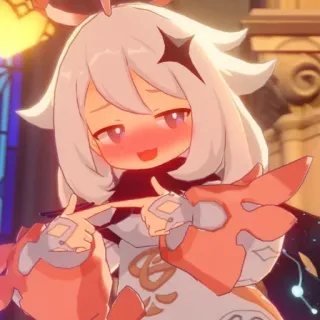 🙈 Paimon Genshin Impact อนิเมะ, ไพม่อน, เก็นชินอิมแพ็กต์, วิดีโอเกม telegram sticker