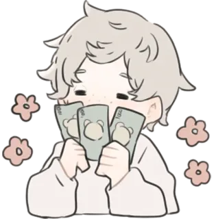 💵 Geld, niedlich, Jugend telegram sticker