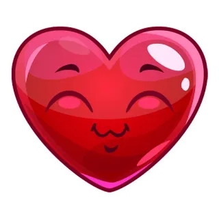 ❤️ coeur, amour, bisou, emoji, mignon, autocollant telegram sticker