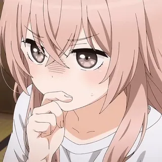 🌸 anime, cute, girl, blush, worried telegram sticker