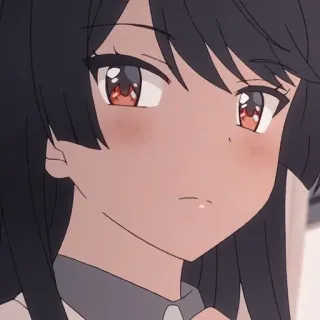 😕 Anime, Cô gái, Dễ thương, Nhân vật, Minh họa telegram sticker