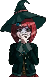 🤢 Himiko Yumeno Danganronpa V3: Killing Harmony Anime, Wiedźma, Magia, Dziewczyna, Danganronpa, Himiko Yumeno whatsapp sticker