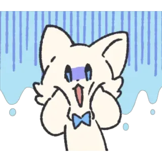 😱 kucing, kartun, takut, imut, binatang, ekspresi telegram sticker