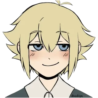 😏 Basil OMORI Anime, Postać, Omori, Basil, Gra wideo telegram sticker