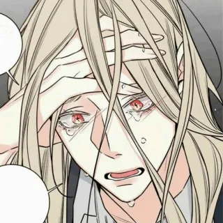 🧬 llorando, triste, desesperación, anime, manga, emocional telegram sticker