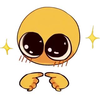 🌝 Emoji, Urocze, Oczy, Iskierki, Dłonie telegram sticker