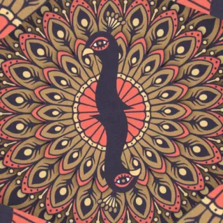 🐔 peacock, mandala, pattern, design, art, ornate telegram sticker