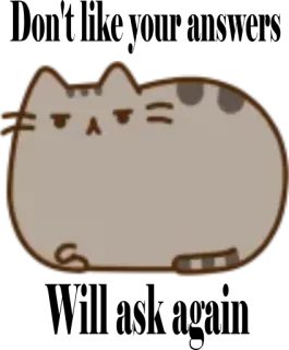 😤 Pusheen gato, dibujos animados, Pusheen, gato gris, lindo, perezoso, pegatina whatsapp sticker