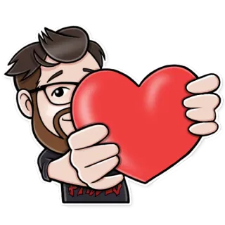 ❤ FAMILY сердце, любовь, семья, мужчина, мультфильм telegram sticker