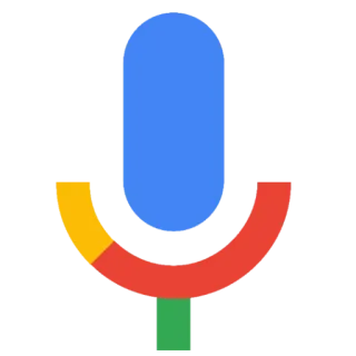 🔵 mikrofon, google, asystent głosowy, technologia, mowa, audio telegram sticker