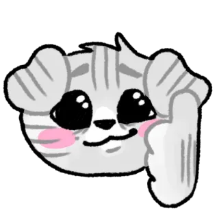 👍 binatang, anjing, imut, kartun, stiker, melambai, anak anjing telegram sticker