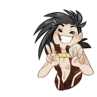 ✌ anime, sticker, cartone animato, illustrazione whatsapp sticker